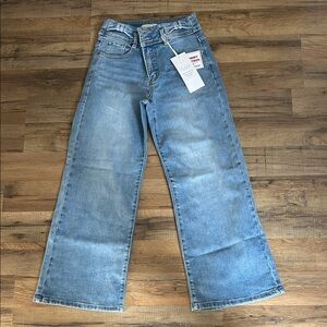 Classic Denim Wide-Leg Jeans